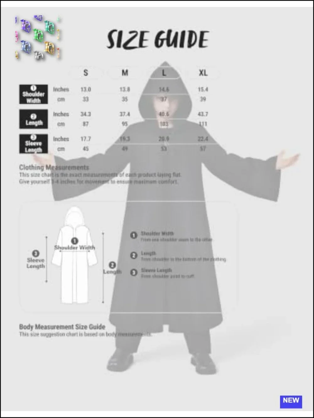 Kids Black Knight Hooded Cloak Costume Halloween Cosplay Robe